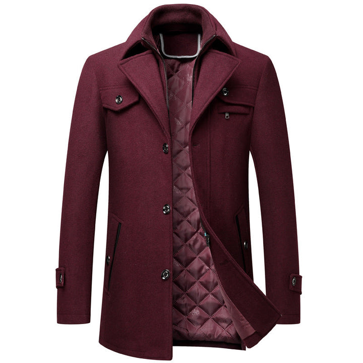 Sebastian Quilted Wool Overcoat