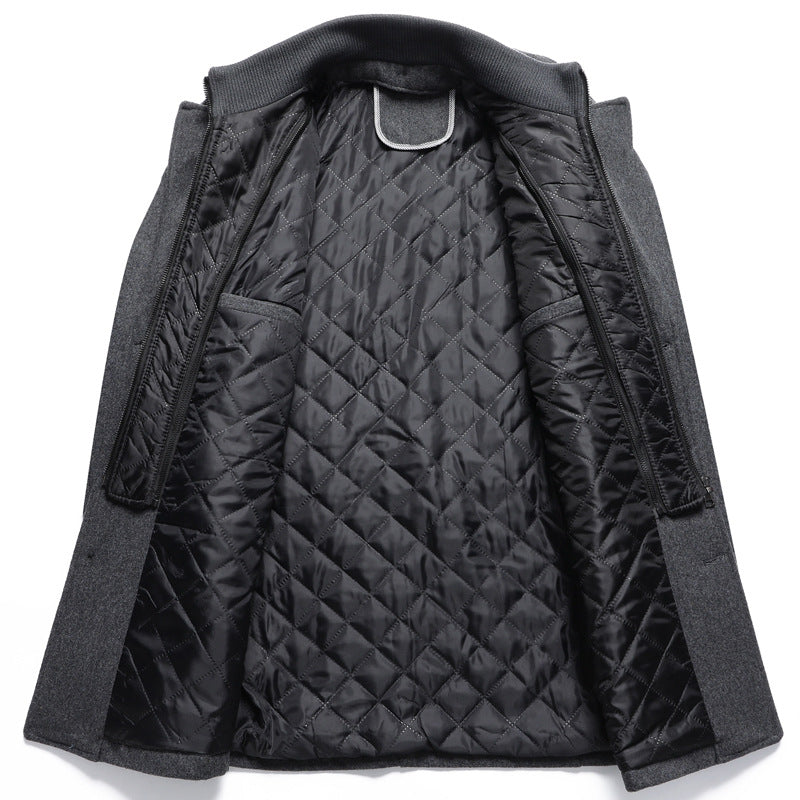 Sebastian Quilted Wool Overcoat