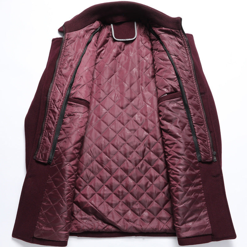 Sebastian Quilted Wool Overcoat