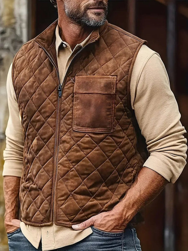 Frontier Quilted Leather Vest