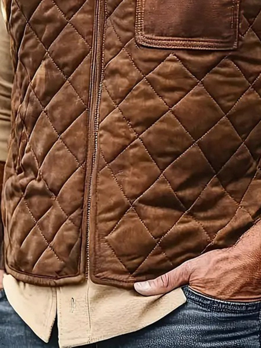 Frontier Quilted Leather Vest