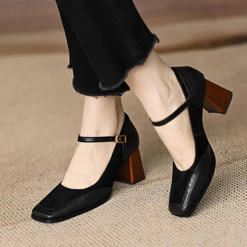 Celeste Vintage Block Heels