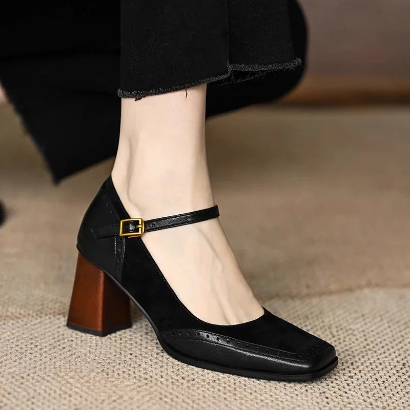 Celeste Vintage Block Heels