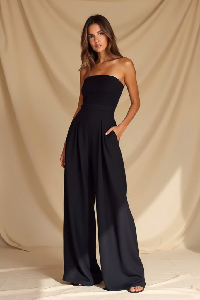 Siena Midnight Strapless Jumpsuit