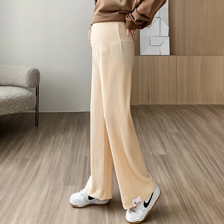 Serene Ribbed Wide-Leg Pants