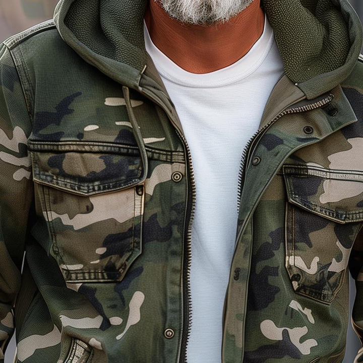 Camo Hooded Tactical Jacket