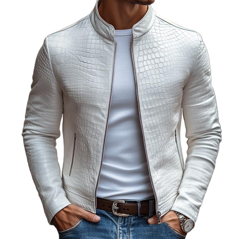 Monaco Croc-Embossed Jacket