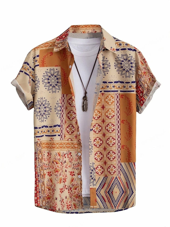 Luca Ferarro Floral Button-Up Shirt