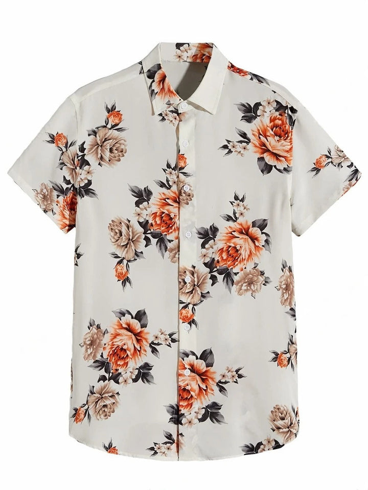 Luca Ferarro Floral Button-Up Shirt